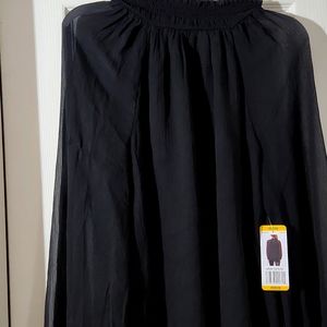 Black small smocked top by Joie